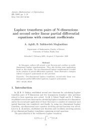 Laplace transform pairs of N-dimensions and second order linear ...