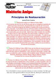 Principios de RestauraciÃ³n - Ministerio Cristo te Ama