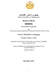 Shopping - Invitation to Quote (ITQ) MUDH/321 - Ministry of Mines