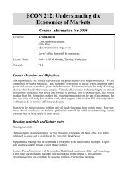 Course Information for 2008 - Otago Business School - University of ...