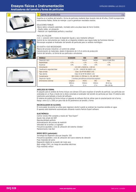 LÃ­neas en exclusiva de Serviquimia (pdf, 1577 Kbytes)