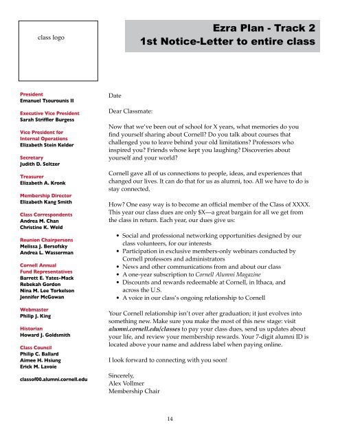 Ezra Plan - Track 2 1st Notice-Letter to - Alumni - Cornell University