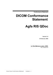 Dicom Server Conformance Statement