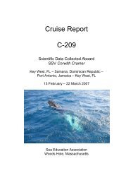 C209 Cruise Report.pdf - Sea Education Association