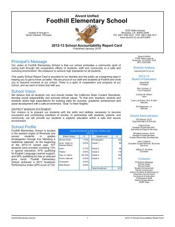 Foothill E.S. - Alvord Unified School District