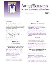 Student Achievements. - Westminster College
