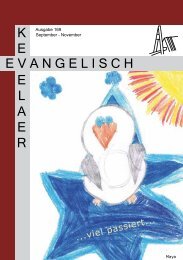 Gemeindebrief 169 - Evangelische Kirchengemeinde Kevelaer