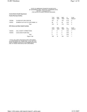 2006 3Q Chlamydia - the Nebraska Public Health Laboratory