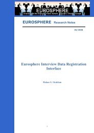 Eurosphere Interview Data Registration Interface - Bad Request