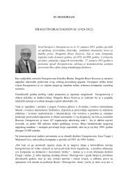 in memoriam dragutin braco kosovac (1924-2012) - ENERGOINVEST