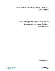 Final Environmental Impact Report - Whittier Bridge/I-95 ...