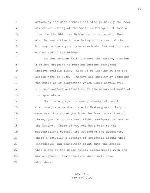 Final Environmental Impact Report - Whittier Bridge/I-95 ...