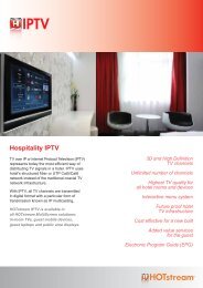 Hospitality IPTV - Hotstream.eu