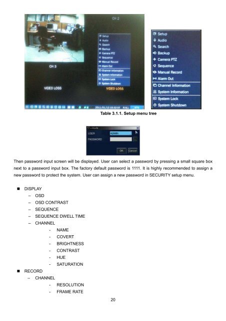 D1 H.264 M Series DVR User Manual