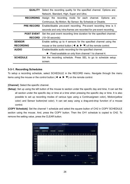 D1 H.264 M Series DVR User Manual