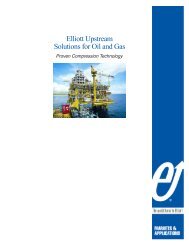 Elliott in Oil & Gas - Elliott Turbomachinery