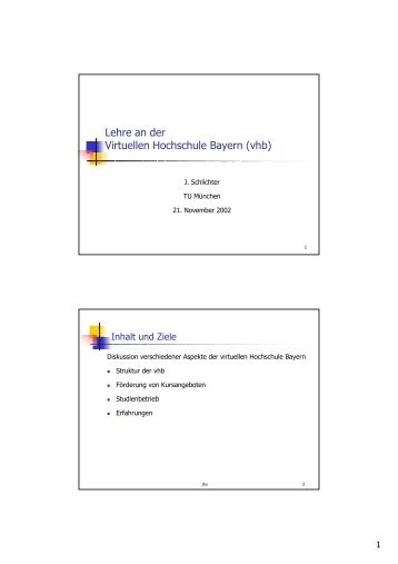 Lehre an der Virtuellen Hochschule Bayern (vhb)