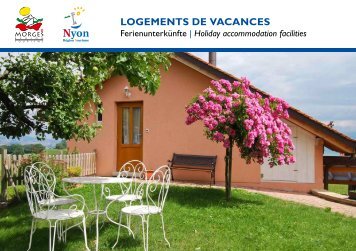 Guide - Logements Vacances 2013 - Office du tourisme de Rolle