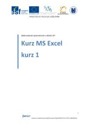 Kurz MS Excel kurz 1