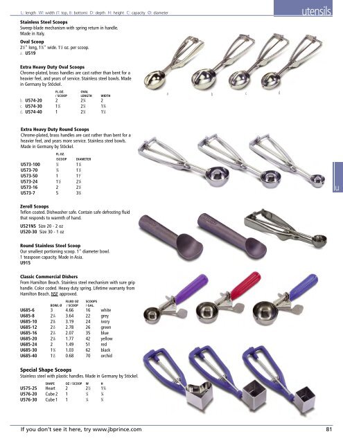 JB Prince Equipment Catalog