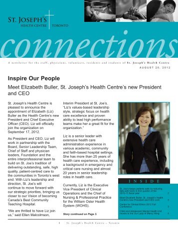 August 20, 2012 - St. Joseph's Health Centre Toronto