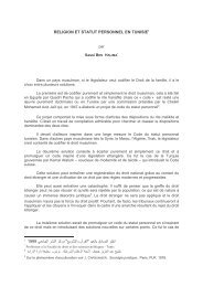 RELIGION ET STATUT PERSONNEL EN TUNISIE1 - Fichier PDF