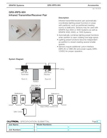 GRX-IRPS-WH Infrared Transmitter/Receiver Pair