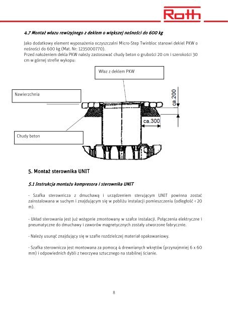 ROTH MS TWINBLOC - Instrukcja montaÅ¼u