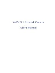 AXIS 221 Network Camera User's Manual - S.D.S. Security Ltd