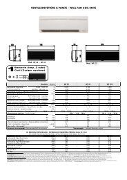 ventilconvettore a parete â wall fan coil units - Tekno Point