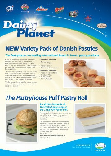 NEW Variety Pack of Danish Pastries - Fonterra Foodservices