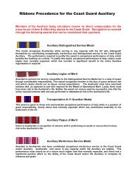 Explanation of Ribbons - USCGAUX District 7