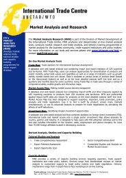 Market Analysis and Research - UNCTAD Virtual Institute