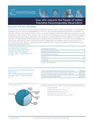 How WIC Impacts the People of Indian Township Passamaquoddy ...