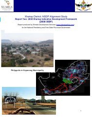 2030 Xhariep Indicative Development Framework - Arid Areas ...