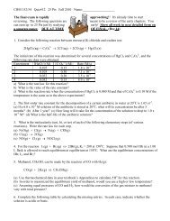 CHM 152/54 Quiz#12 25 Pts Fall 2010 Name