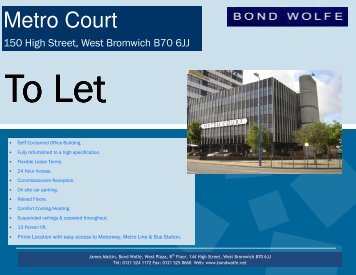 Metro Court, West Bromwich - Bond Wolfe