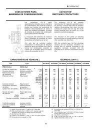 capacitor switching contactors contactores para maniobra ... - Cydesa