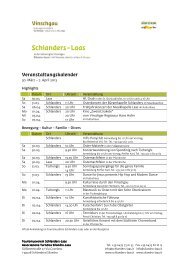 Veranstaltungskalender