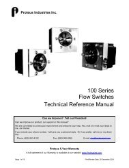 100 Series Flow Switches Technical Reference Manual - REMRSEC ...