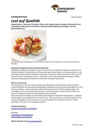 Pilznews 06-12 - Champignon Suisse