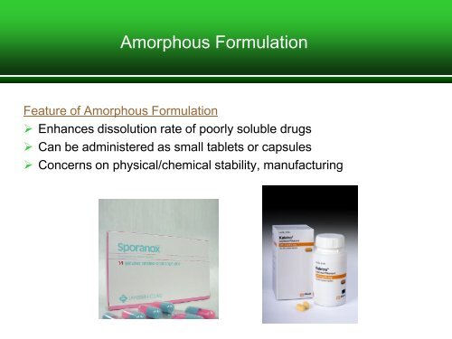 Physical Stability of Amorphous Formulations