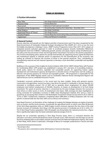 TOR - Siem Reap Initiative Consultant.pdf - United Nations in ...