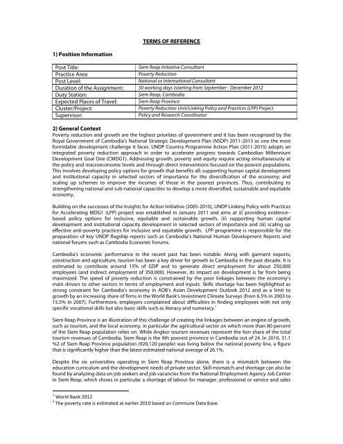 TOR - Siem Reap Initiative Consultant.pdf - United Nations in ...