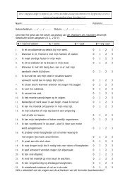 Zelf-rapportage vragenlijst over aandachtsproblemen ... - RUhosting