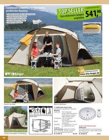 www.fritz-berger.de Familienzelt Screen Hexa ... - Camping Dietsche