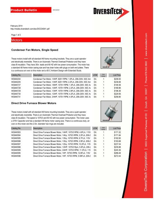 Motors - media - DiversiTech