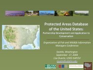 Protected Areas Database of the United States - Organization of Fish ...
