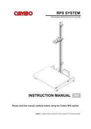 RPS SYSTEM INSTRUCTION MANUAL EN - Cambo