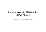 Running vxWorks RTOS on the XUPV2P board